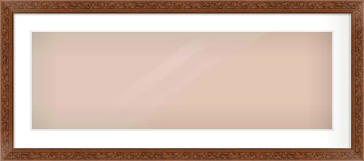 Maroon Decorative Frame for 90 × 30cm artwork, with Smooth White Single Mount