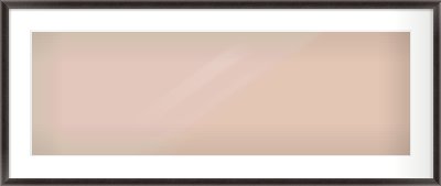 Black Cushion Frame for 90 × 30cm artwork, with Smooth White Single Mount
