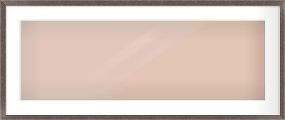 Dark Walnut Flat Frame for 90 × 30cm artwork, with Smooth White Single Mount