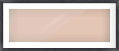 Black Wood Grain Flat Frame for 90 × 30cm artwork, with Smooth White Single Mount