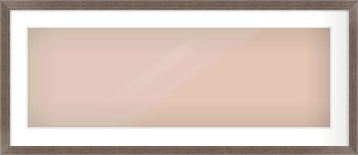 Dark Walnut Flat Frame for 90 × 30cm artwork, with Smooth White Single Mount
