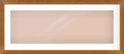 Brushed Bronze with Black Sides Flat Frame for 90 × 30cm artwork, with Smooth White Single Mount