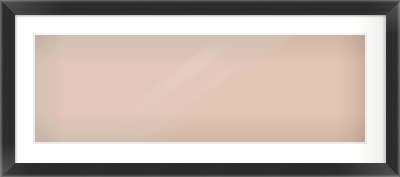Black Cushioned Bevel Frame for 90 × 30cm artwork, with Smooth White Single Mount