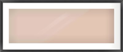 Brushed Black Flat Frame for 90 × 30cm artwork, with Smooth White Single Mount