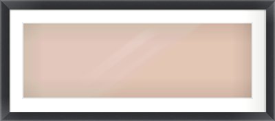 Black Bevel Frame for 90 × 30cm artwork, with Smooth White Single Mount