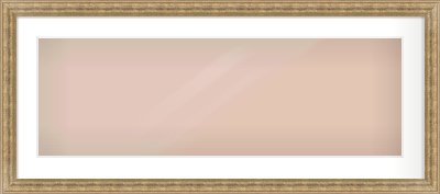 Distressed Gold Dome Frame for 90 × 30cm artwork, with Smooth White Single Mount