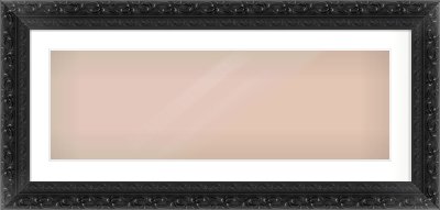 Black Reverse Frame for 90 × 30cm artwork, with Smooth White Single Mount