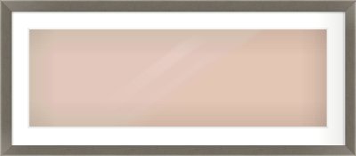 Pewter Flat Frame for 900 × 300mm artwork, with Smooth White Single Mount