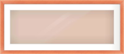 Bronze Flat Frame for 90 × 30cm artwork, with Smooth White Single Mount