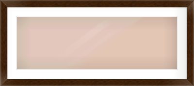 Wenge Flat Frame for 90 × 30cm artwork, with Smooth White Single Mount