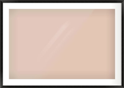 Black Wood Grain Flat Frame for 90 × 60cm artwork, with Smooth White Single Mount