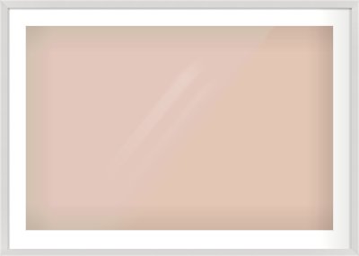 Silver Flat Frame for 90 × 60cm artwork, with Smooth White Single Mount