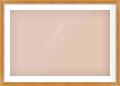 Rustic Medium Oak Reverse Frame for 900 × 600mm artwork, with Smooth White Single Mount