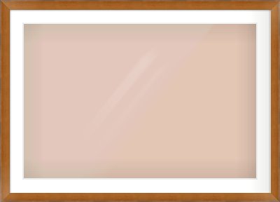 Brushed Bronze with Black Sides Flat Frame for 90 × 60cm artwork, with Smooth White Single Mount