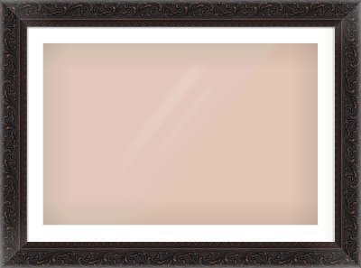 Black Reverse Frame for 90 × 60cm artwork, with Smooth White Single Mount