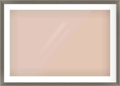 Pewter Flat Frame for 90 × 60cm artwork, with Smooth White Single Mount