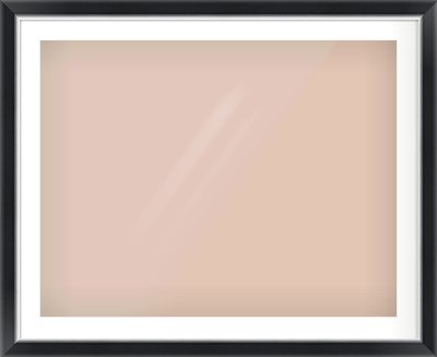 Black/Silver Reverse Frame for 90 × 70cm artwork, with Smooth White Single Mount