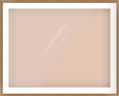 Brushed Bronze with Black Sides Flat Frame for 90 × 70cm artwork, with Smooth White Single Mount