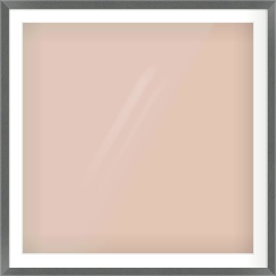 Dark Grey Flat Frame for 90 × 90cm artwork, with Smooth White Single Mount