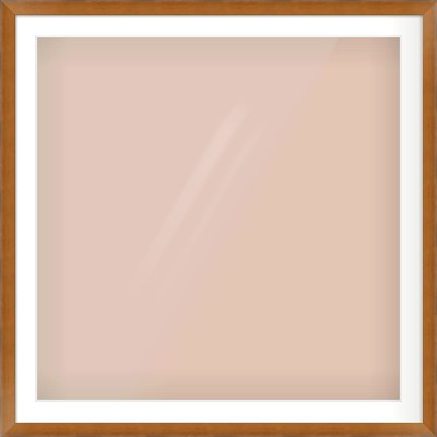 Brushed Bronze with Black Sides Flat Frame for 90 × 90cm artwork, with Smooth White Single Mount