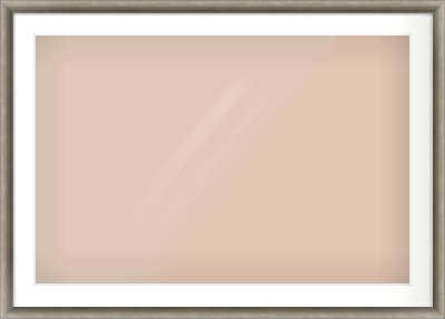 Silver Spoon Frame for 36 × 24in artwork, with Smooth White Single Mount