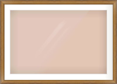 Bronze Cushion Frame for 36 × 24in artwork, with Smooth White Single Mount