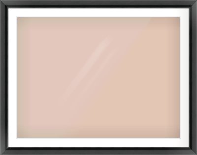 Black Reverse Frame for 40 × 30in artwork, with Smooth White Single Mount