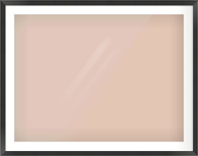 Black Scoop Frame for 40 × 30in artwork, with Smooth White Single Mount