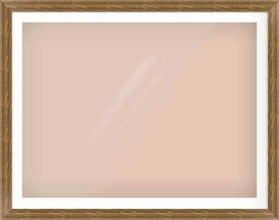 Characteristic Brown Flat Frame for 1200 × 900mm artwork, with Smooth White Single Mount