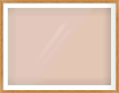 Rustic Medium Oak Reverse Frame for 1200 × 900mm artwork, with Smooth White Single Mount