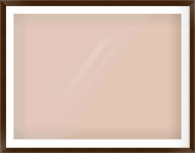 Wenge Flat Frame for 1200 × 900mm artwork, with Smooth White Single Mount