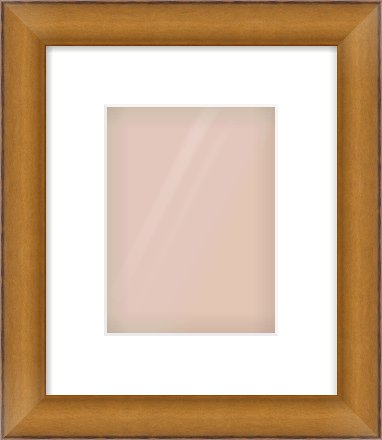 Bronze Cushion Frame for 15 × 20cm artwork, with Smooth White Single Mount