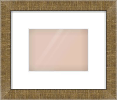 Bronze Flat Frame for 180 × 130mm artwork, with Smooth White Single Mount