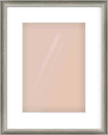 Silver Cushion Frame for 210 × 297mm artwork, with Smooth White Single Mount