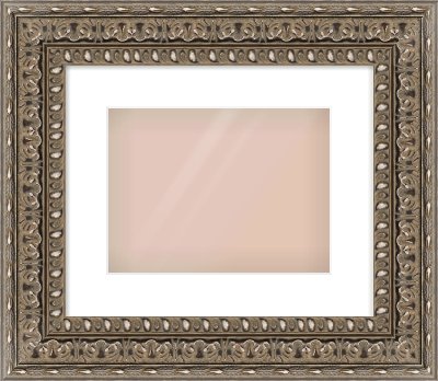 Silver Reverse Frame for 28 × 21cm artwork, with Smooth White Single Mount