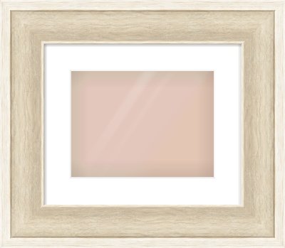Silver / White Scoop Frame for 28 × 21cm artwork, with Smooth White Single Mount