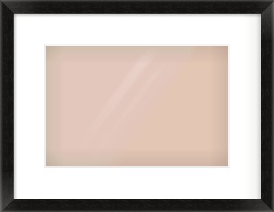 Black Wood Grain Flat Frame for 12 × 8in artwork, with Smooth White Single Mount