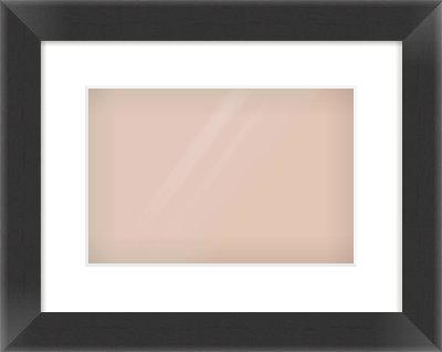 Black Reverse Frame for 12 × 8in artwork, with Smooth White Single Mount