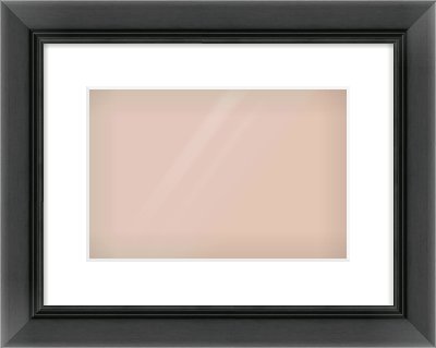 Black Reverse Frame for 12 × 8in artwork, with Smooth White Single Mount
