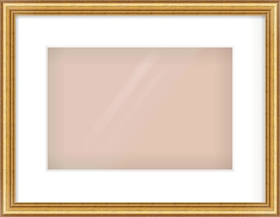 Gold Dome Frame for 12 × 8in artwork, with Smooth White Single Mount