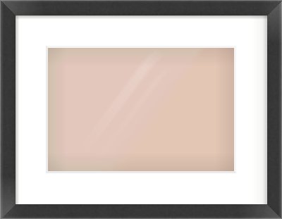 Black Flat Frame for 12 × 8in artwork, with Smooth White Single Mount