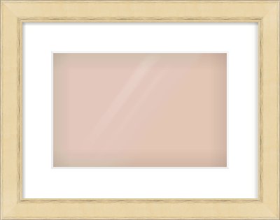 Gold Flat Frame for 12 × 8in artwork, with Smooth White Single Mount