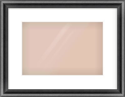 Black Cushion Frame for 12 × 8in artwork, with Smooth White Single Mount