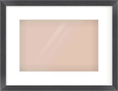 Black Flat Frame for 12 × 8in artwork, with Smooth White Single Mount