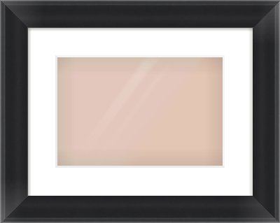 Black Cushion Frame for 12 × 8in artwork, with Smooth White Single Mount