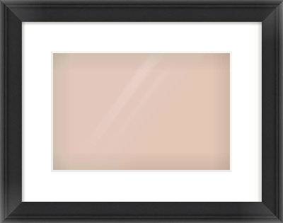 Black Scoop Frame for 12 × 8in artwork, with Smooth White Single Mount
