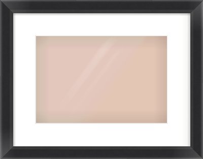Black Angle Frame for 12 × 8in artwork, with Smooth White Single Mount