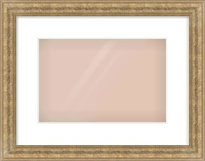 Distressed Gold Dome Frame for 12 × 8in artwork, with Smooth White Single Mount