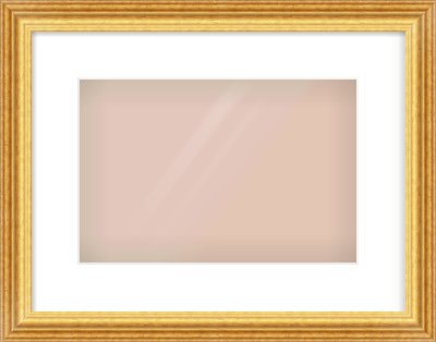 Gold Reverse Frame for 12 × 8in artwork, with Smooth White Single Mount