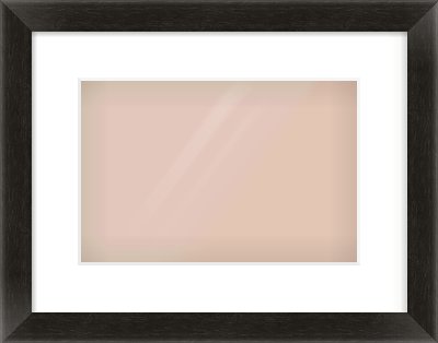 Black Grain Flat Frame for 12 × 8in artwork, with Smooth White Single Mount
